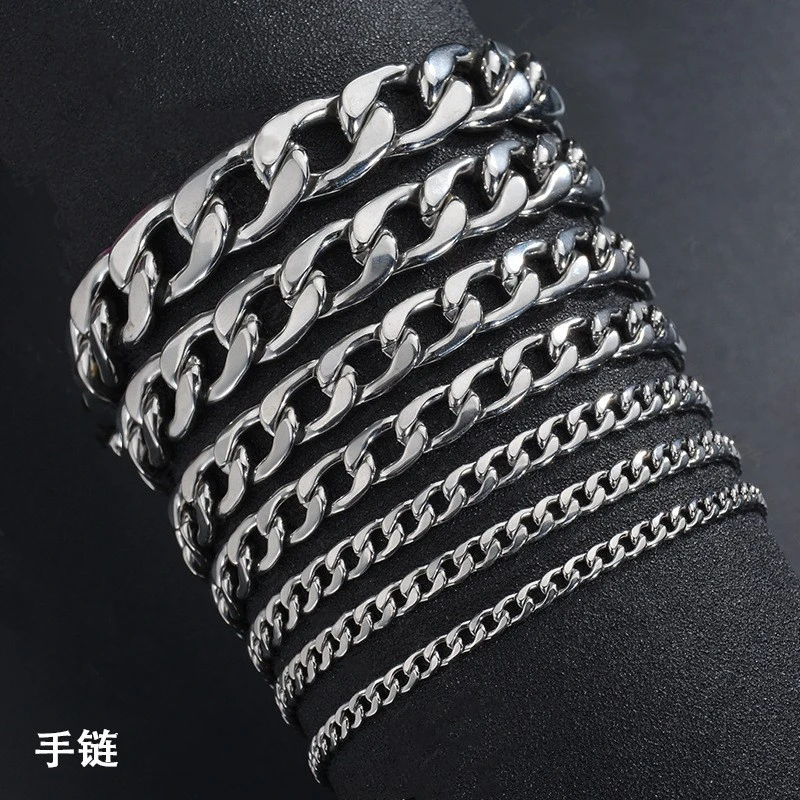 Bag Jewelry Accessories Metal Stainless Steel Nk Figaro Chain