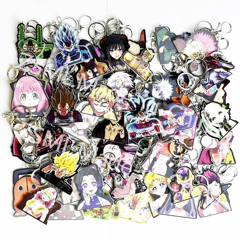 Wholesale 3D Motion Key Chain Acrylic Anime Decoration Pendants for Cars, Bags, etc. (Pls Contact us for Full Catalogs)