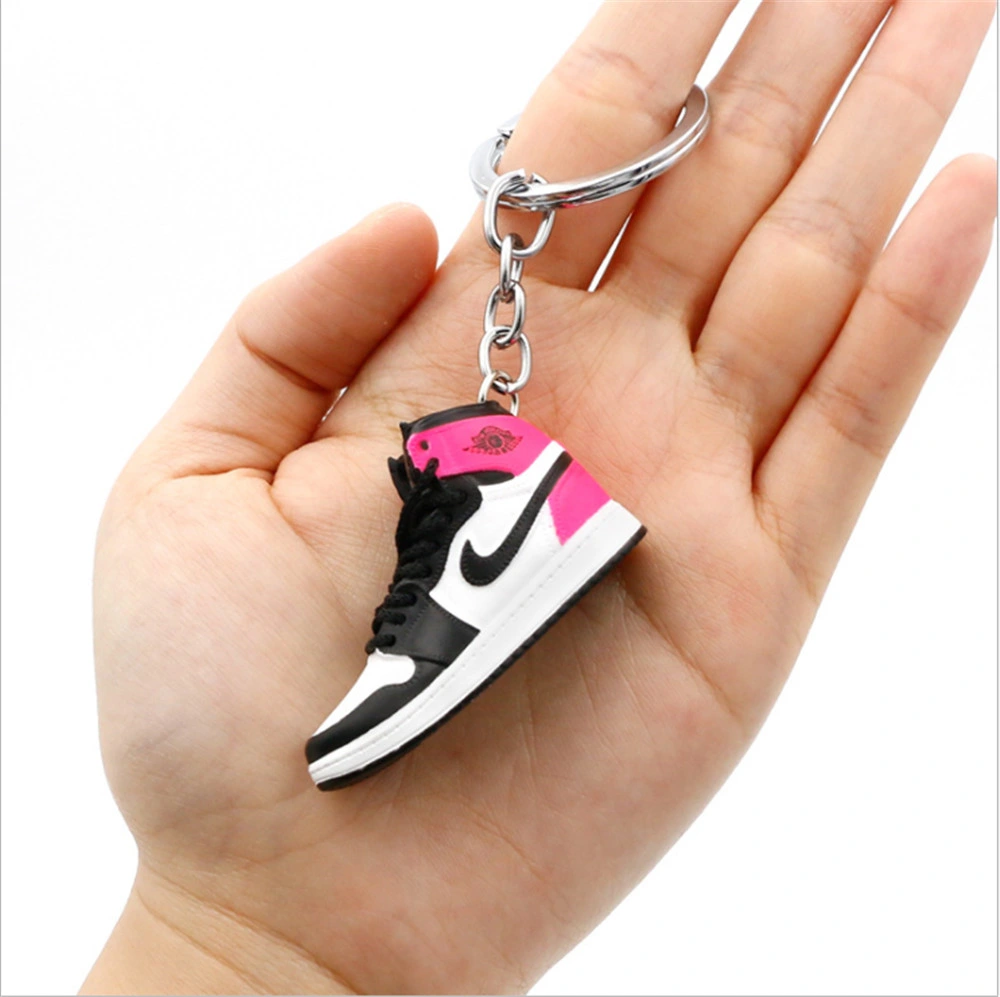 Slovely 3D Mini Shoes Keychains Soft PVC Keyring