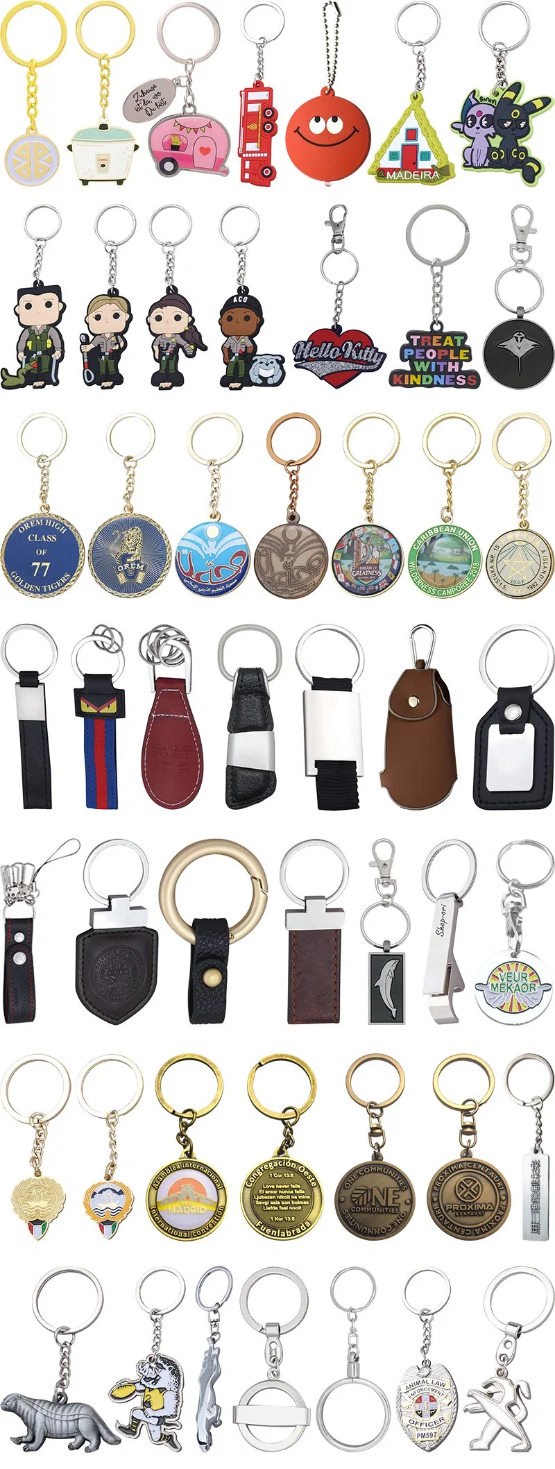 China Manufacturers Zinc Alloy Keychain Custom Personalized Soft Hard Enamel Keychain