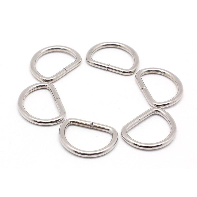 Webbing Metal Buckle D Rings Belt Loops for Bag Accessories