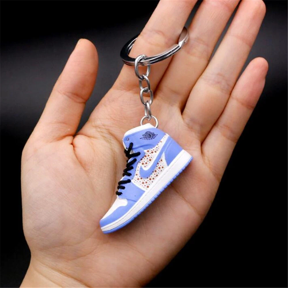 Slovely 3D Mini Shoes Keychains Soft PVC Keyring