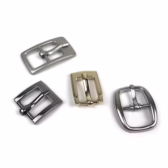 Customized Wholesale Round Rectangle Irregular Shape Ladies Simple Belt Pin Buckle in Various Sizes Belt Strap Buckles