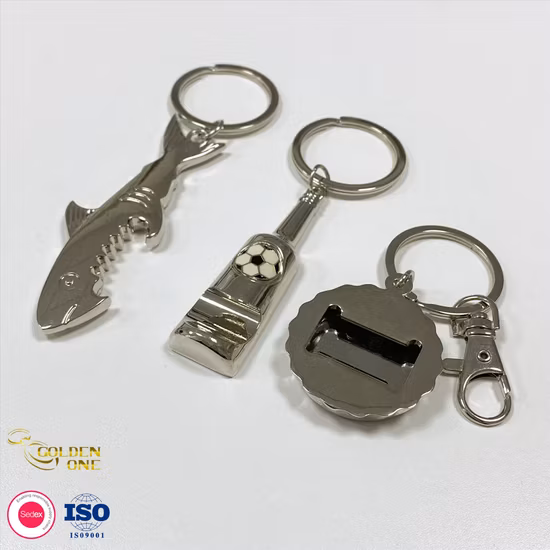 Hot Sale Personalized Logo Stainless Steel Metal Beer Bottle Opener Key Ring